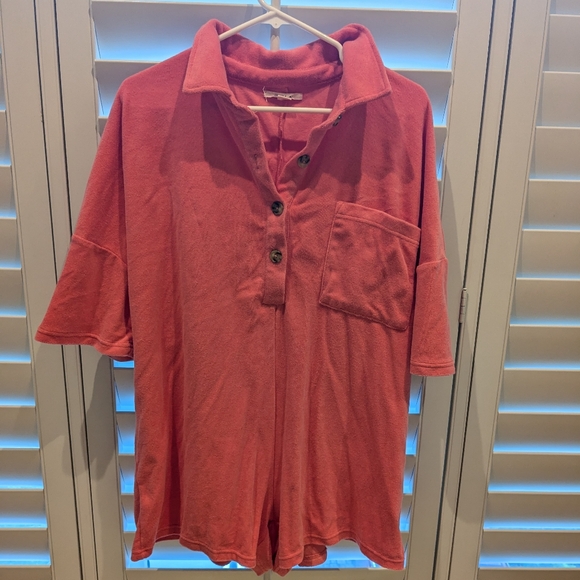 O'Neill Poolside Cotton Blend Romper Size Small - Picture 1 of 3
